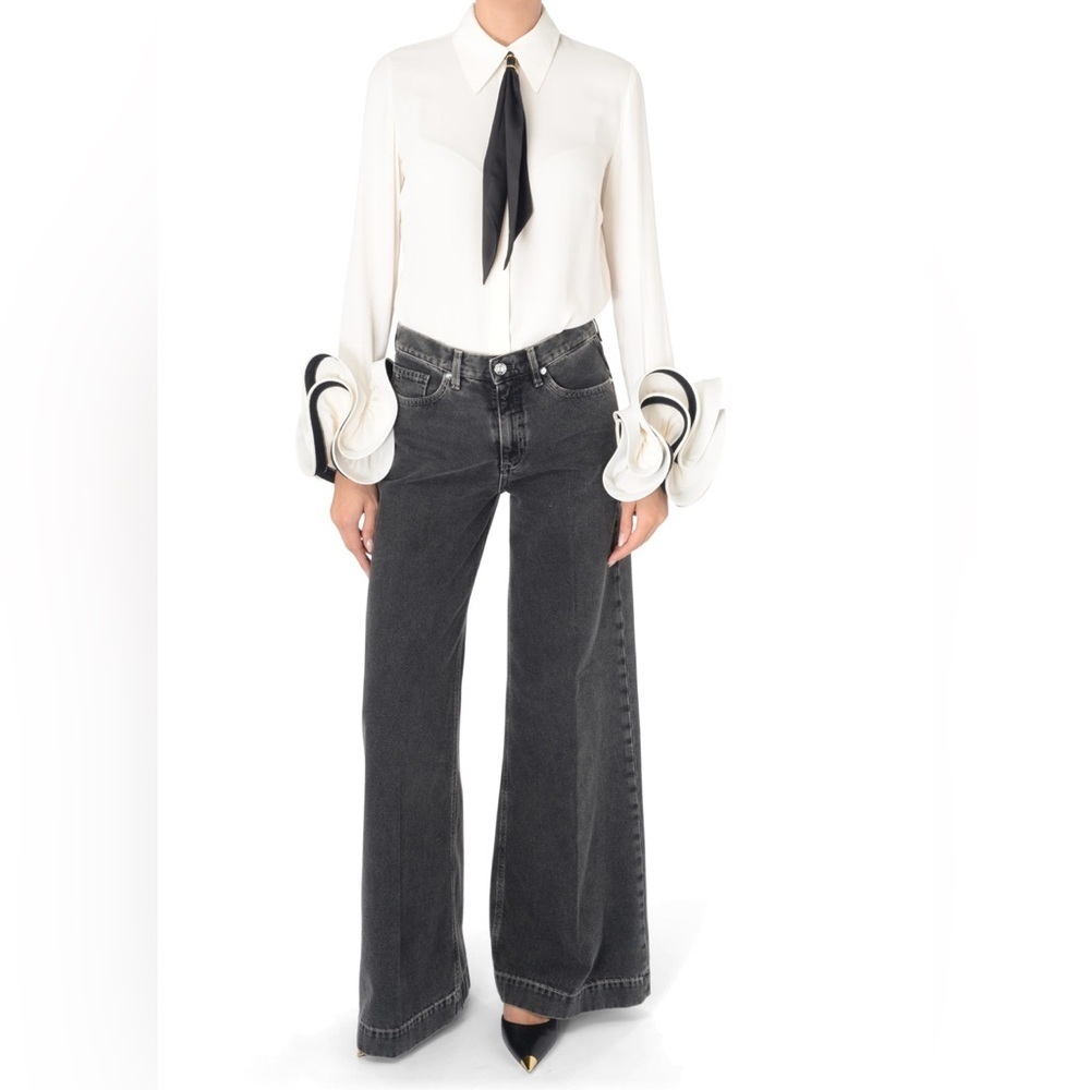 NEW Nine In The Morning dark gray palazzo jeans 25